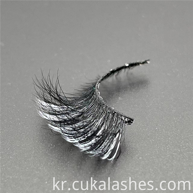 Mink Cat Eye Lashes With Color
